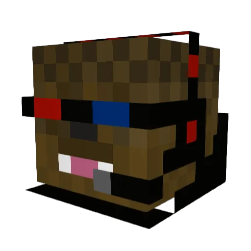 Baca25 Minecraft avatar head, 3D render