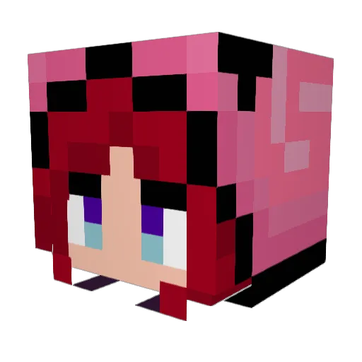 Bacalvin Minecraft avatar head, 3D render