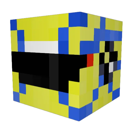 Bacca100 Minecraft avatar head, 3D render