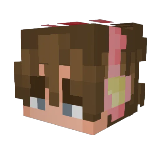 Bacca2101 Minecraft avatar head, 3D render