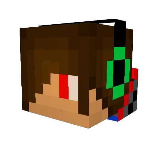 BaccaWalrusPvP Minecraft avatar head, 3D render