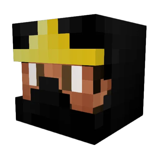 Baccaman0202 Minecraft avatar head, 3D render