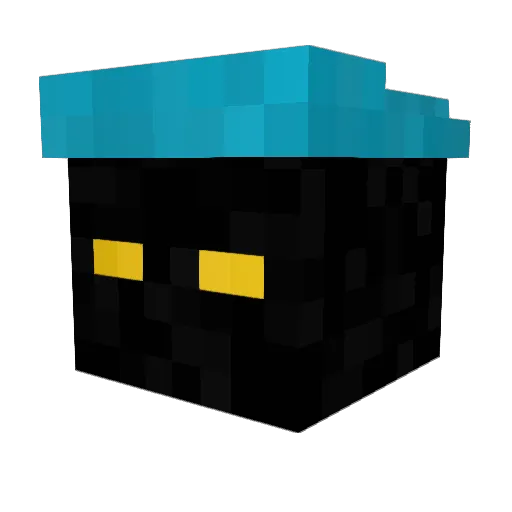 Bacchusss Minecraft avatar head, 3D render