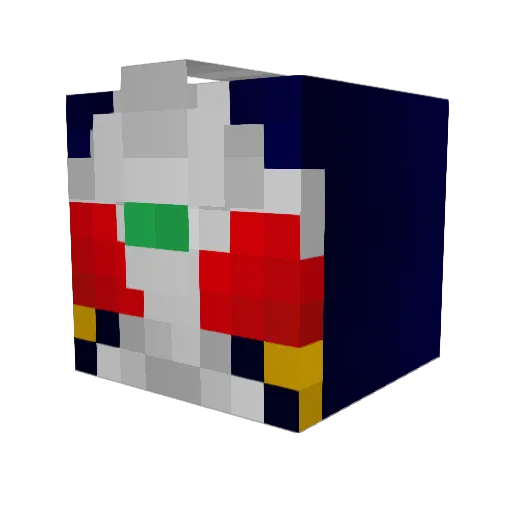 Bacci00 Minecraft avatar head, 3D render
