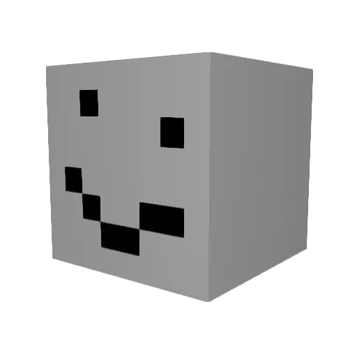 BacciGodBridger Minecraft avatar head, 3D render