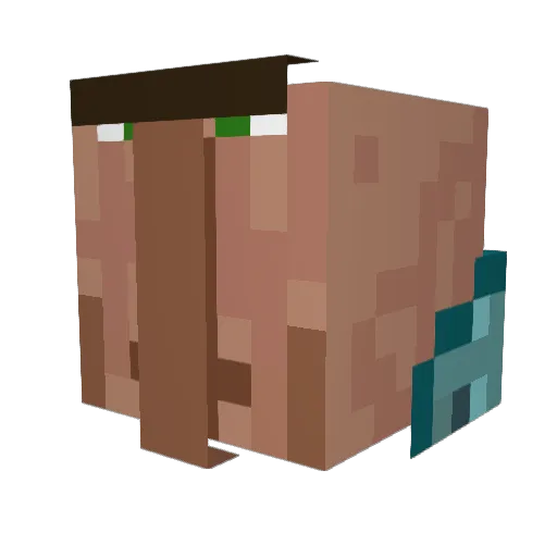 BacconChop Minecraft avatar head, 3D render