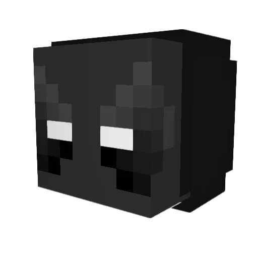 Baccox Minecraft avatar head, 3D render