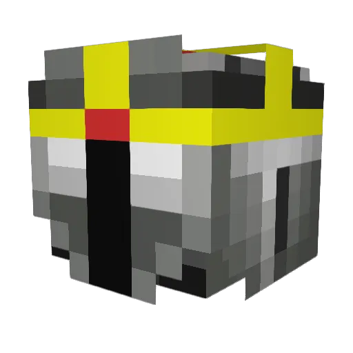 BacharX Minecraft avatar head, 3D render