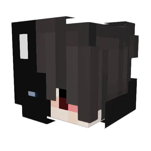 Bachi0929 Minecraft avatar head, 3D render
