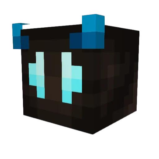 Bachiiko Minecraft avatar head, 3D render