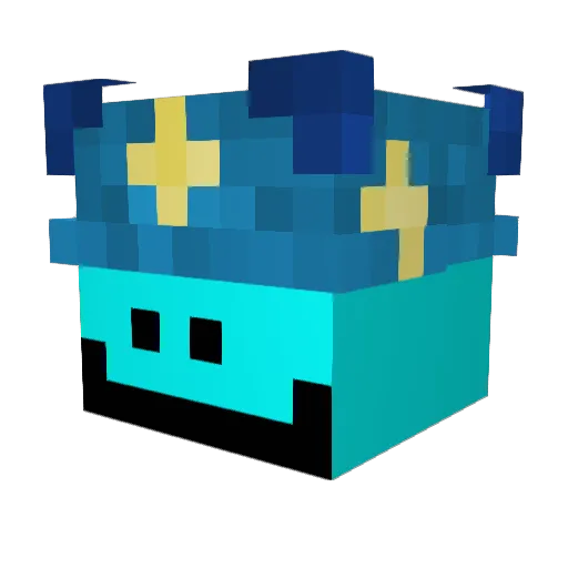 Bachirslayer Minecraft avatar head, 3D render