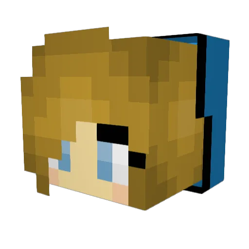 BackSlash629 Minecraft avatar head, 3D render