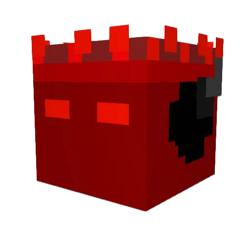 BackSquirrel117 Minecraft avatar head, 3D render