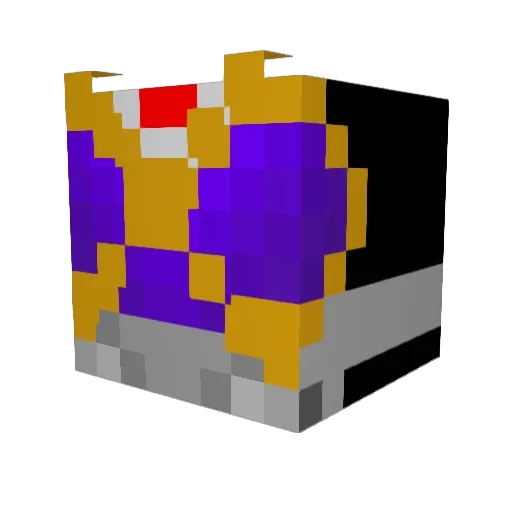 BackTornado Minecraft avatar head, 3D render