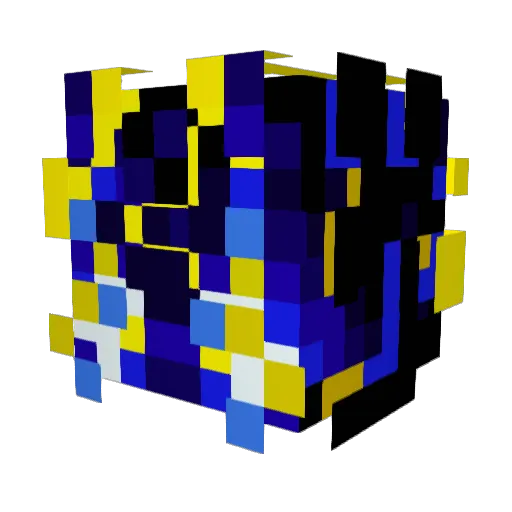 BackYouMan Minecraft avatar head, 3D render