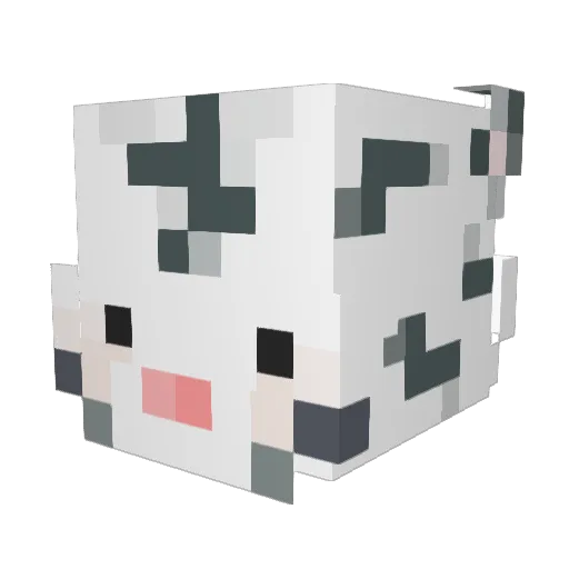 Back_Horang Minecraft avatar head, 3D render