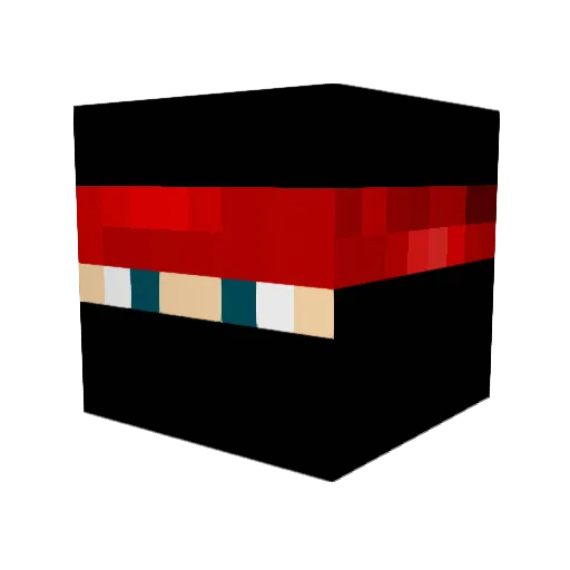 Backabeth Minecraft avatar head, 3D render