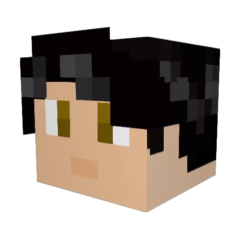 BackedArtist Minecraft avatar head, 3D render