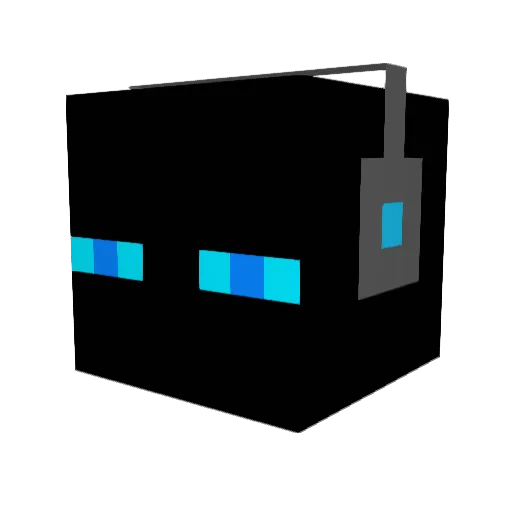 Backfish08 Minecraft avatar head, 3D render