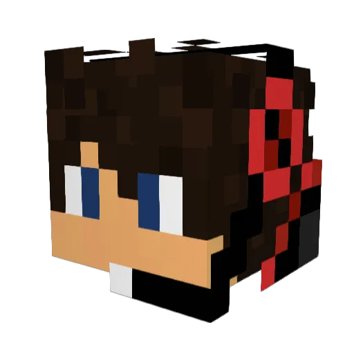 Backfyre08 Minecraft avatar head, 3D render