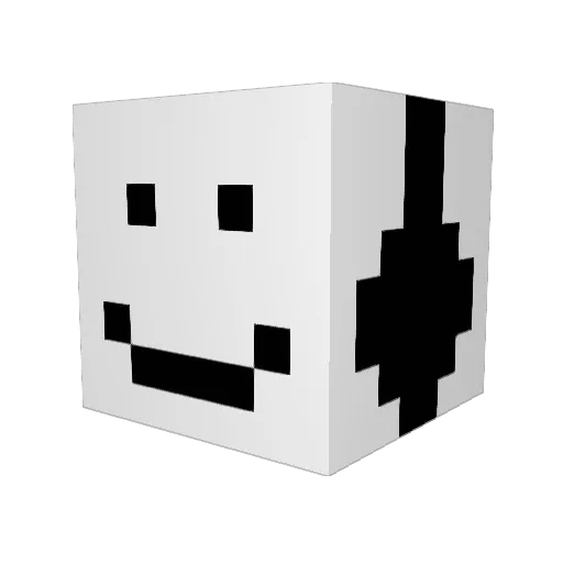 Backno4 Minecraft avatar head, 3D render