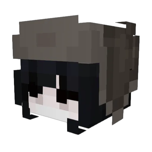 BackstreetKitKat Minecraft avatar head, 3D render