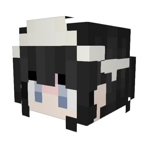 Backto2017 Minecraft avatar head, 3D render