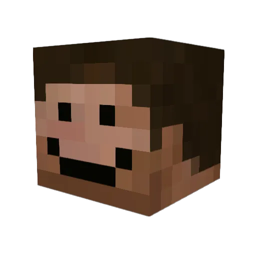 Backwhetsboy314 Minecraft avatar head, 3D render