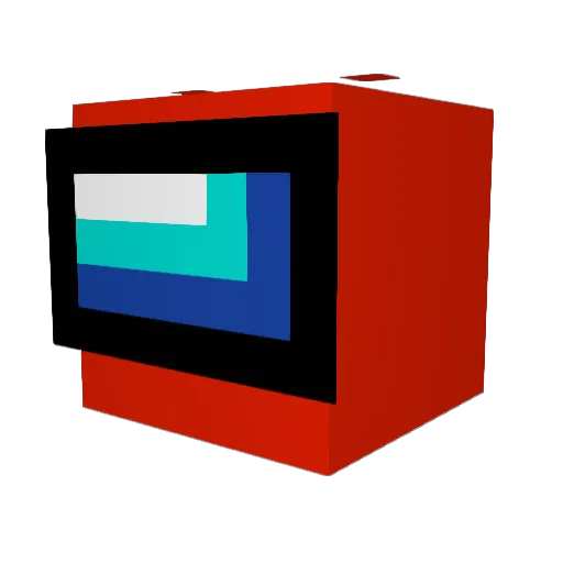 Backygaming Minecraft avatar head, 3D render