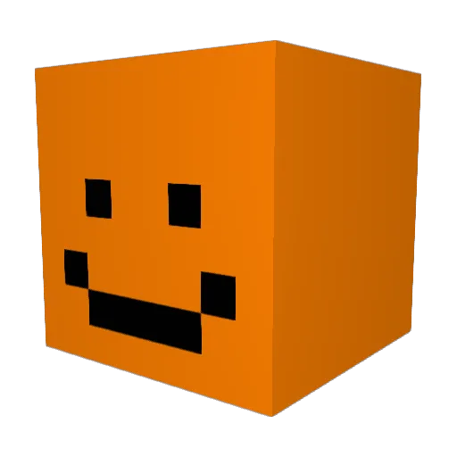 Bacon135 Minecraft avatar head, 3D render