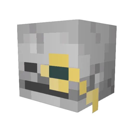 Bacon826 Minecraft avatar head, 3D render