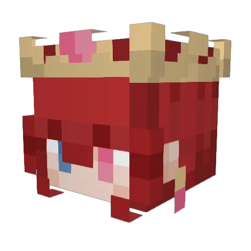 Bacon9853 Minecraft avatar head, 3D render