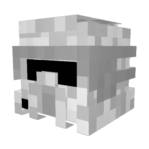 BaconApe Minecraft avatar head, 3D render