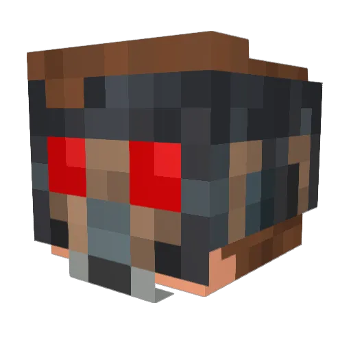 BaconBurgerJR9 Minecraft avatar head, 3D render