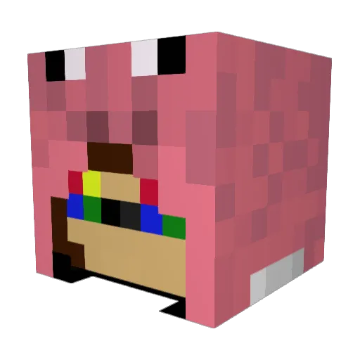 BaconCookiez Minecraft avatar head, 3D render