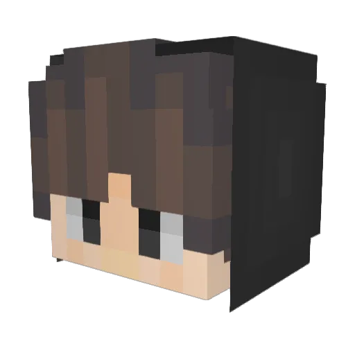 BaconFizz Minecraft avatar head, 3D render