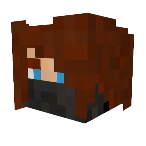 BaconKestrel Minecraft avatar head, 3D render