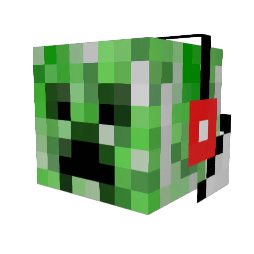 BaconKids Minecraft avatar head, 3D render