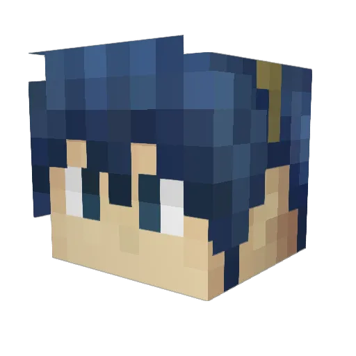 BaconMan3001 Minecraft avatar head, 3D render