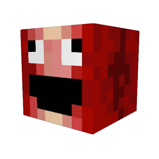 BaconMan86 Minecraft avatar head, 3D render