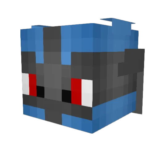BaconMasterA Minecraft avatar head, 3D render
