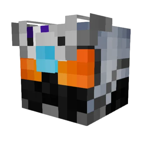 BaconMittens Minecraft avatar head, 3D render