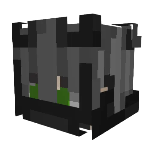 BaconNATION1234 Minecraft avatar head, 3D render