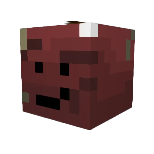 BaconTheApple Minecraft avatar head, 3D render