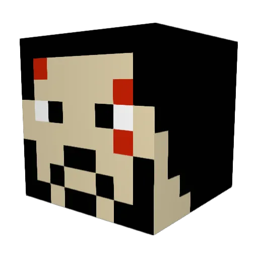 BaconVirus_ Minecraft avatar head, 3D render