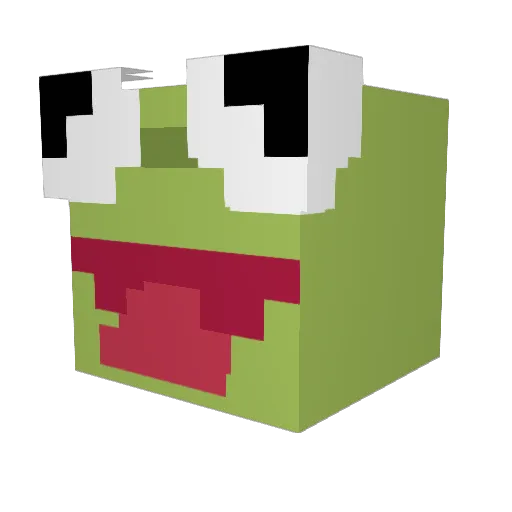 Bacon_63 Minecraft avatar head, 3D render