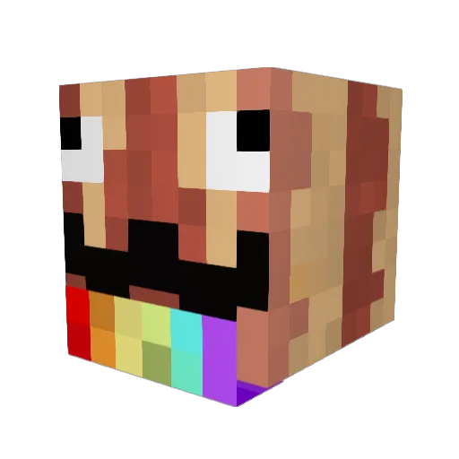 Baconator2137 Minecraft avatar head, 3D render
