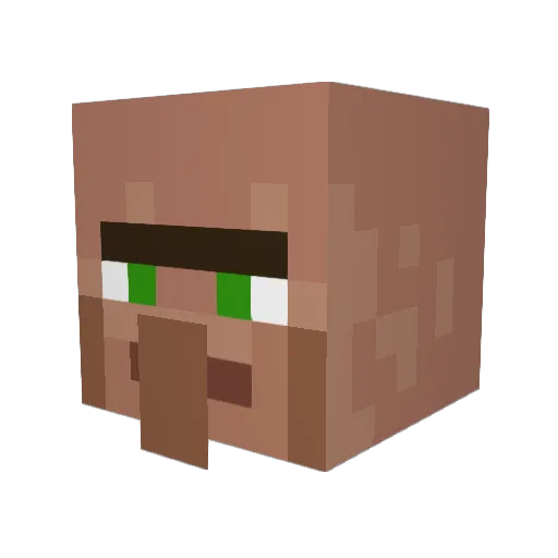 Baconkage Minecraft avatar head, 3D render