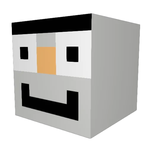 Baconking1898 Minecraft avatar head, 3D render