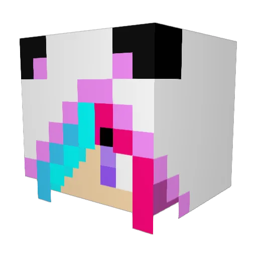 Baconlover863 Minecraft avatar head, 3D render